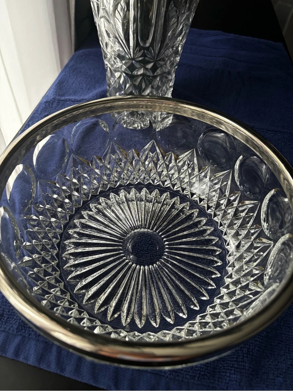 Mid Century Crystal Bowl